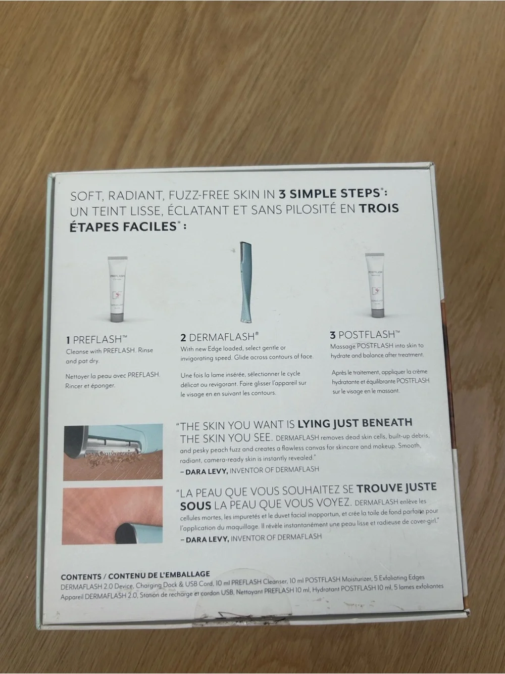 NIB Dermaflash 2.0 Dual Speed Face Dermaplaning & Peach Fuzz Removal Device